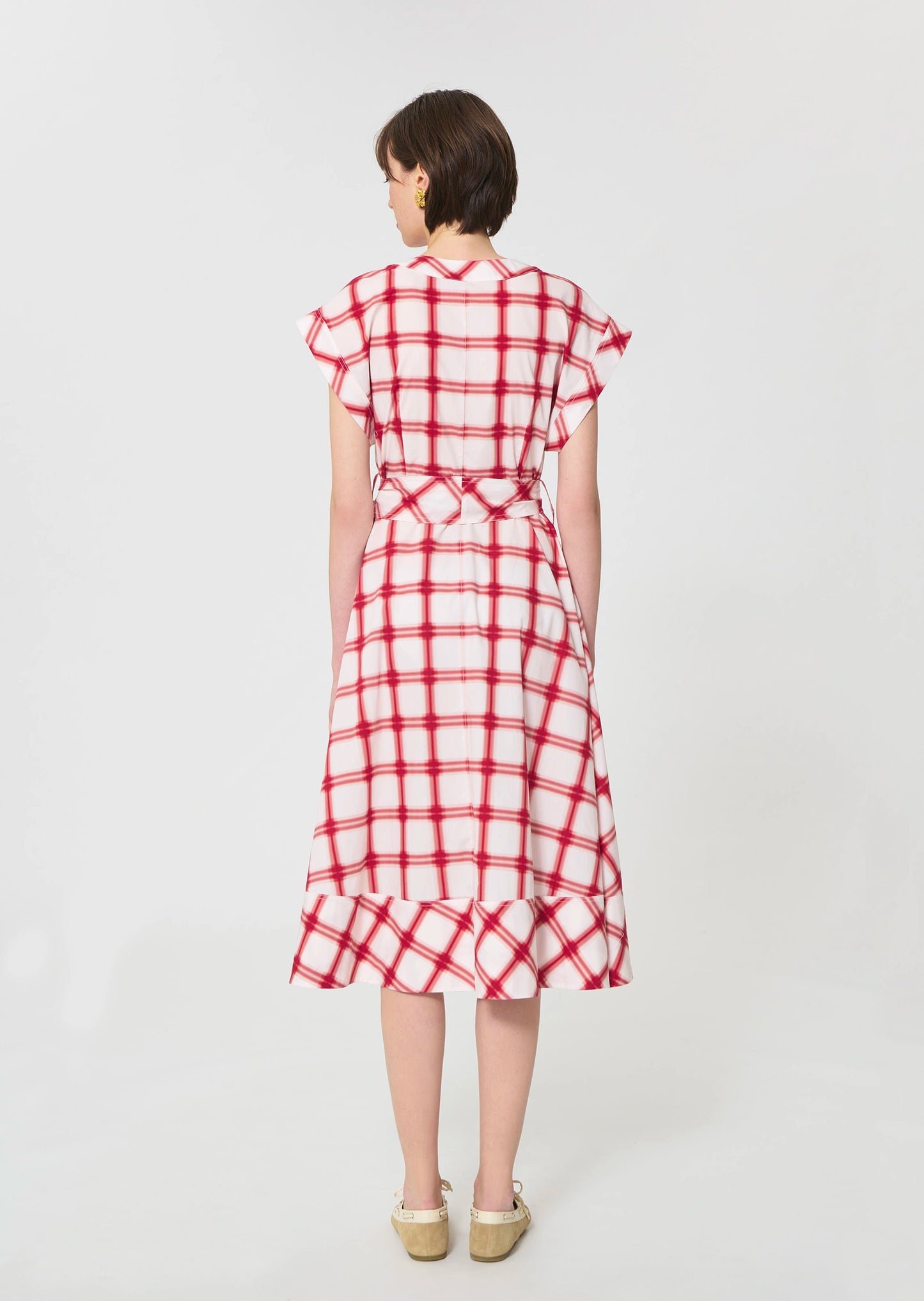 Tara Jarmon - Rosina Dress - Red Checkered
