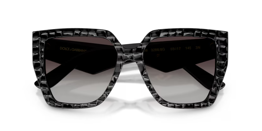 Dolce&Gabbana - 0DG4438 - Black Texture w/Grey Gradient Lens