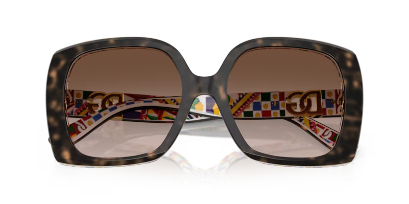 Dolce&Gabbana - 0DG4475 - Havana on White Barrow w/Brown Gradient Lens