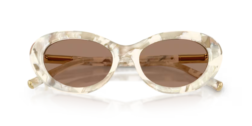 Dolce&Gabbana - 0DG4519 - Pearl Havana Cream w/Solid Brown Lens