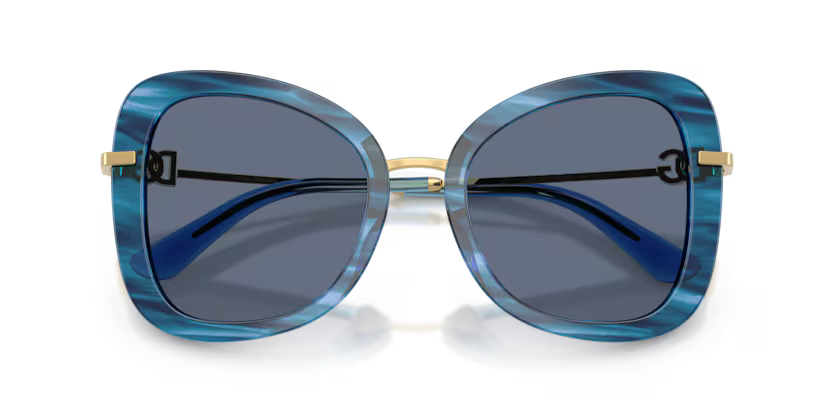 Dolce&Gabbana - 0DG4535 - Striped Blue w/Blue Lens