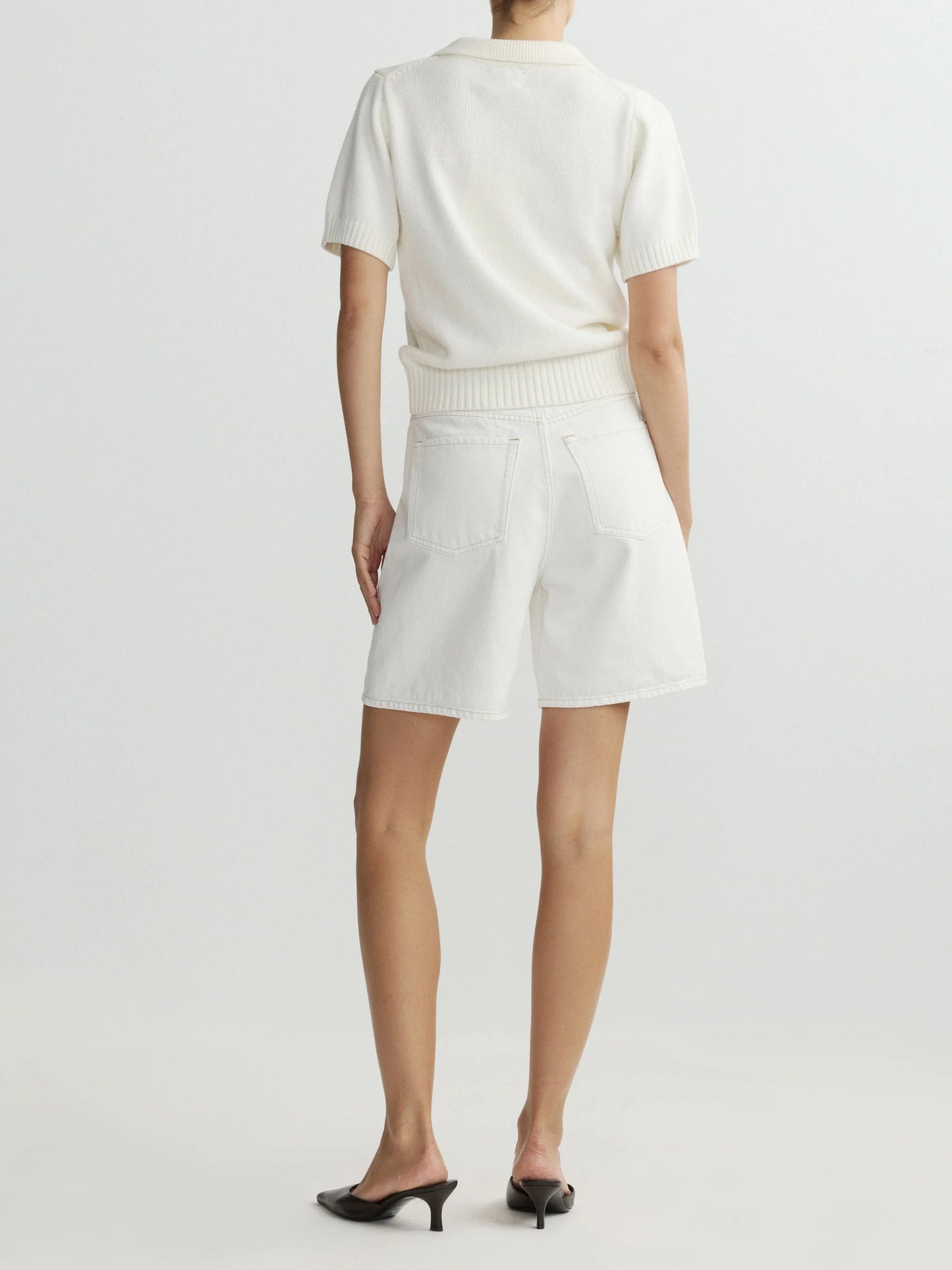 DL1961 - May Polo Short Sleeve - White
