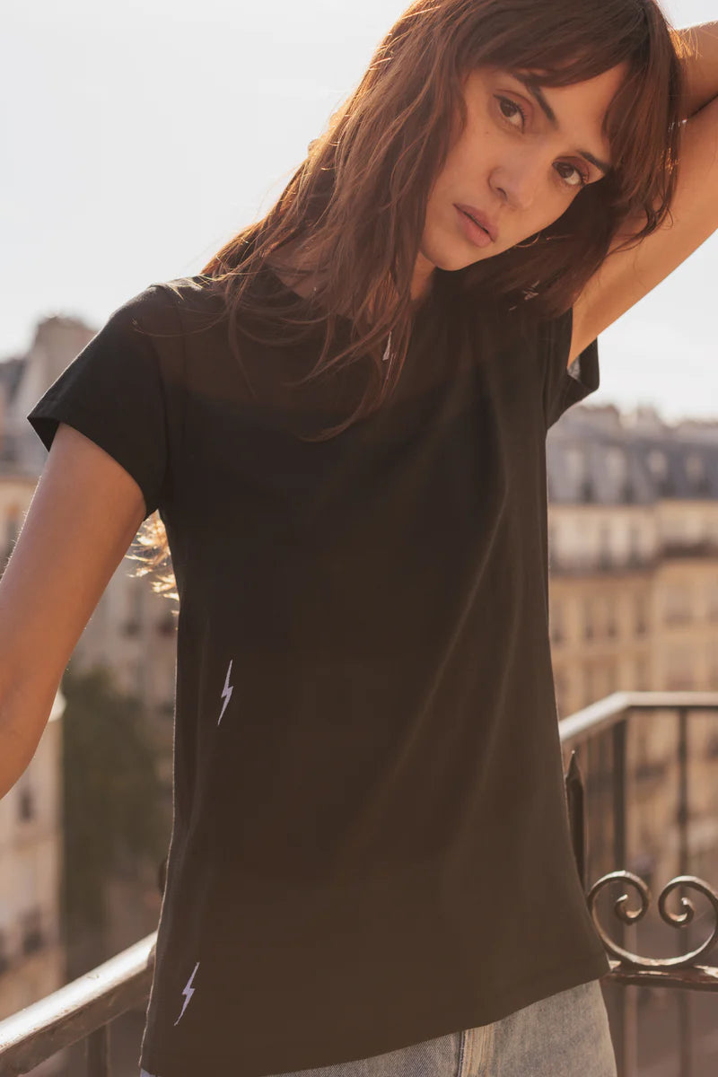 Catherine Gee - Embroidered Cotton T-Shirt - Bolt