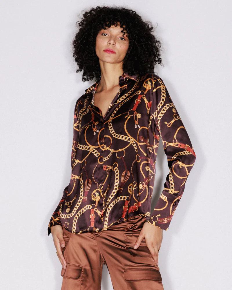 Catherine Gee Daria Blouse in Belgian Chain