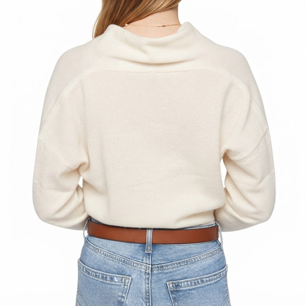 Estheme - Wrap Sweater - Cream