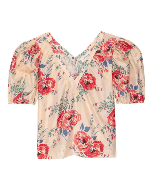 The Great- The Bungalow Top- Echo Rose Print - LAST ONE