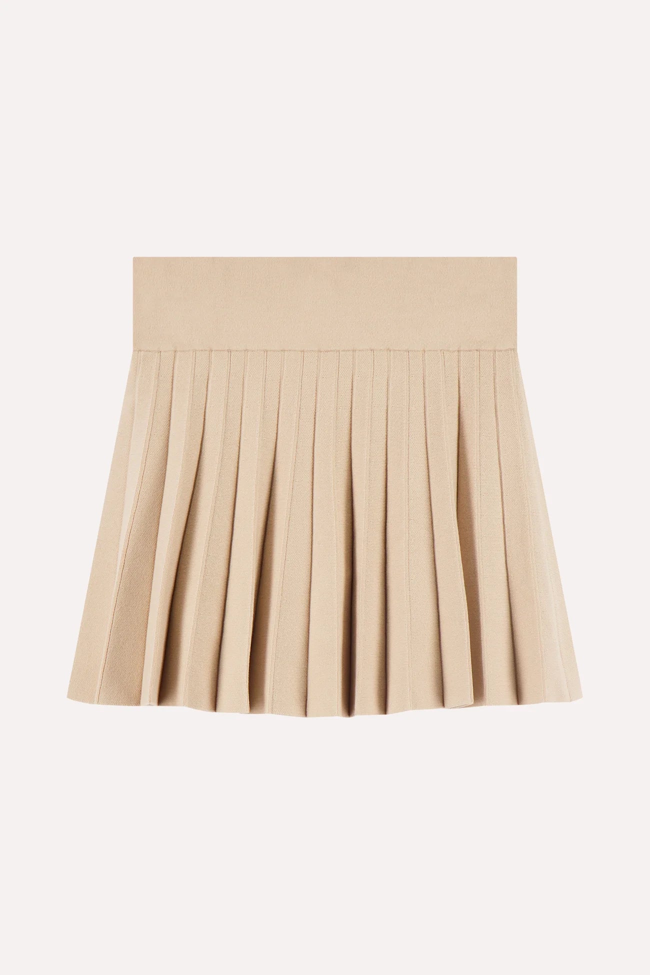 Minnie Rose Viscose Pleated Skort in Brown Sugar
