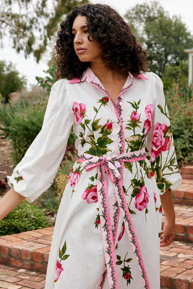 Lucille Dress in Antique Rose