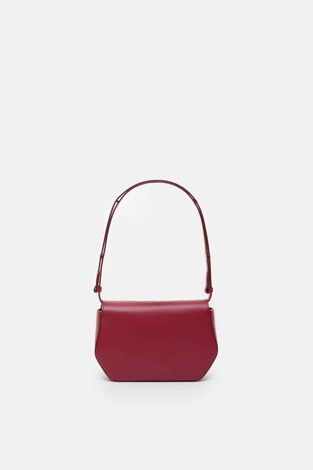 Closed Bag One Medium in Cherry Red