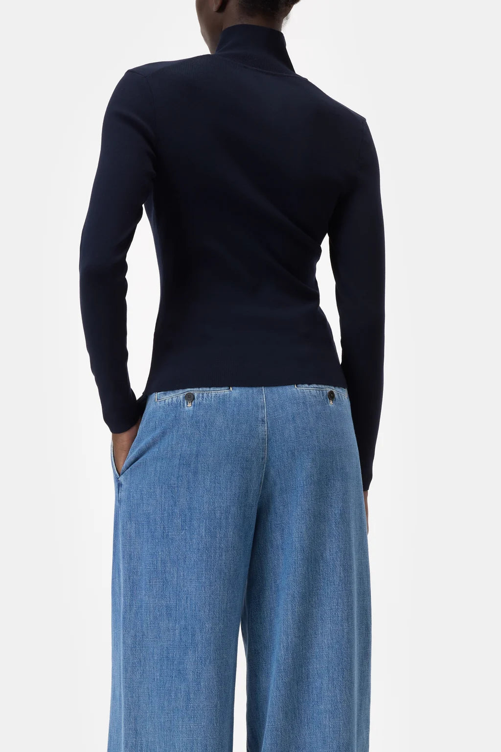 Closed - Half Zip Knit - Navy