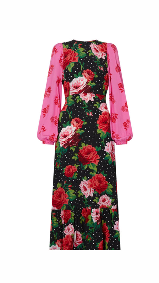 Kitri- Samara Dress- Rose Mixed Print