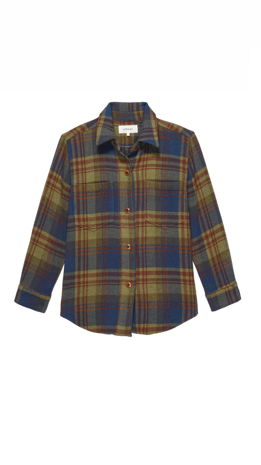 The Great- The Craftsman Shirt Jacket- Sequoia Plaid