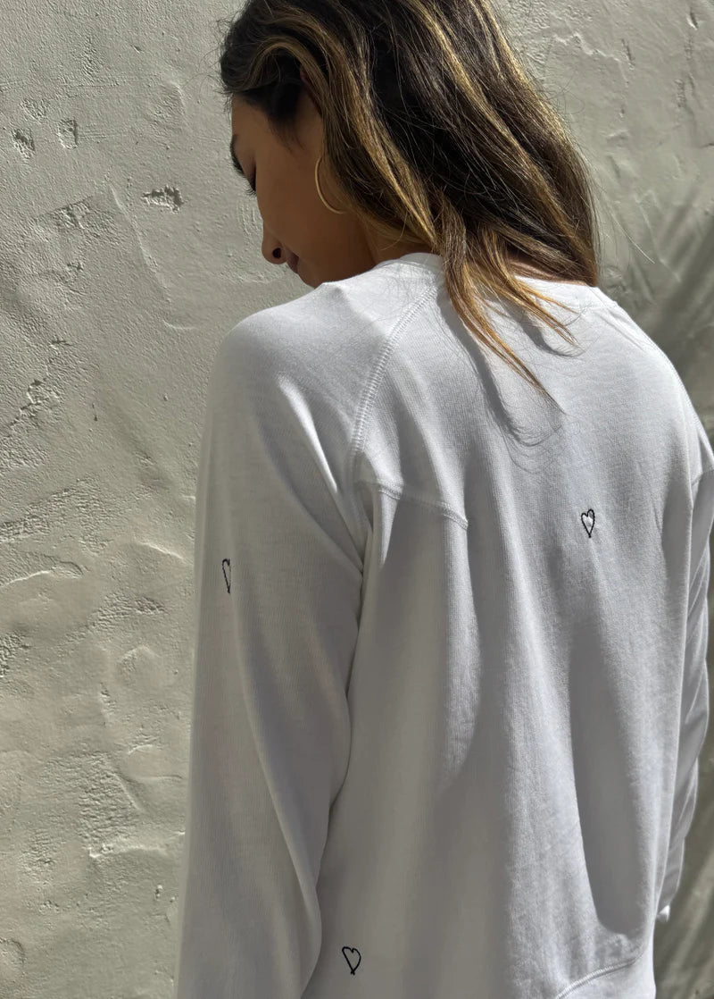 Catherine Gee - Embroidered Sweatshirt - Heart