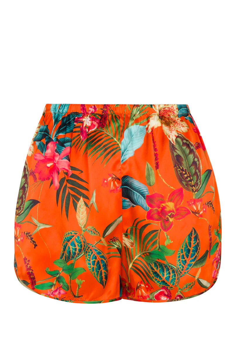 Catherine Gee-Silk Short - Orange Tropical