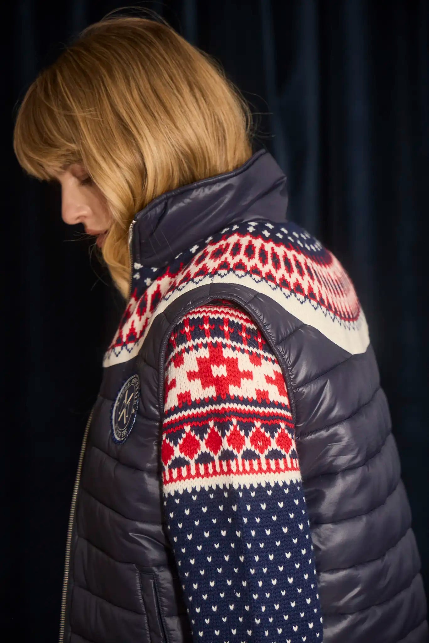 Hunter Bell Brady Vest in Navy