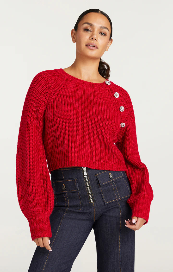 Cinq a Sept-Karen Pullover-Red Currant