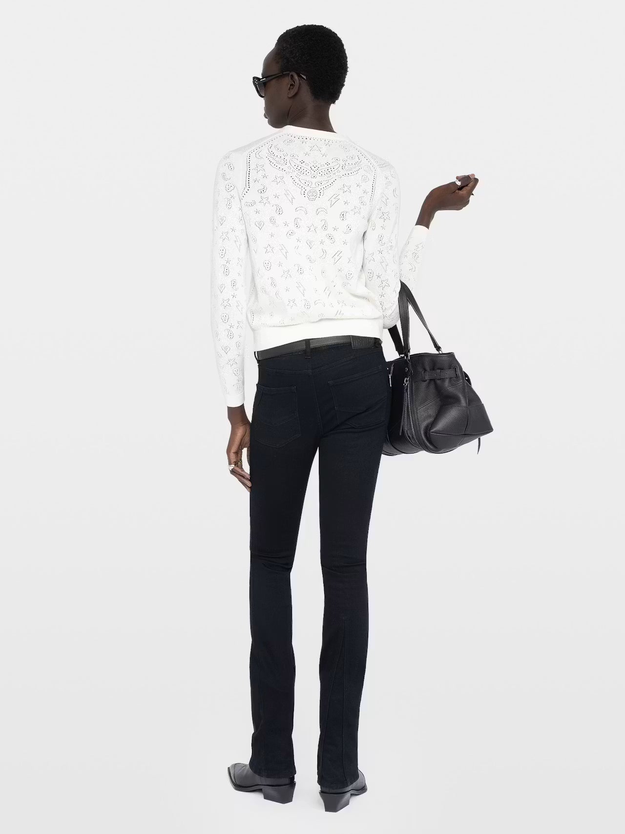 Zadig & Voltaire - Manala Pointelle Cardigan - White
