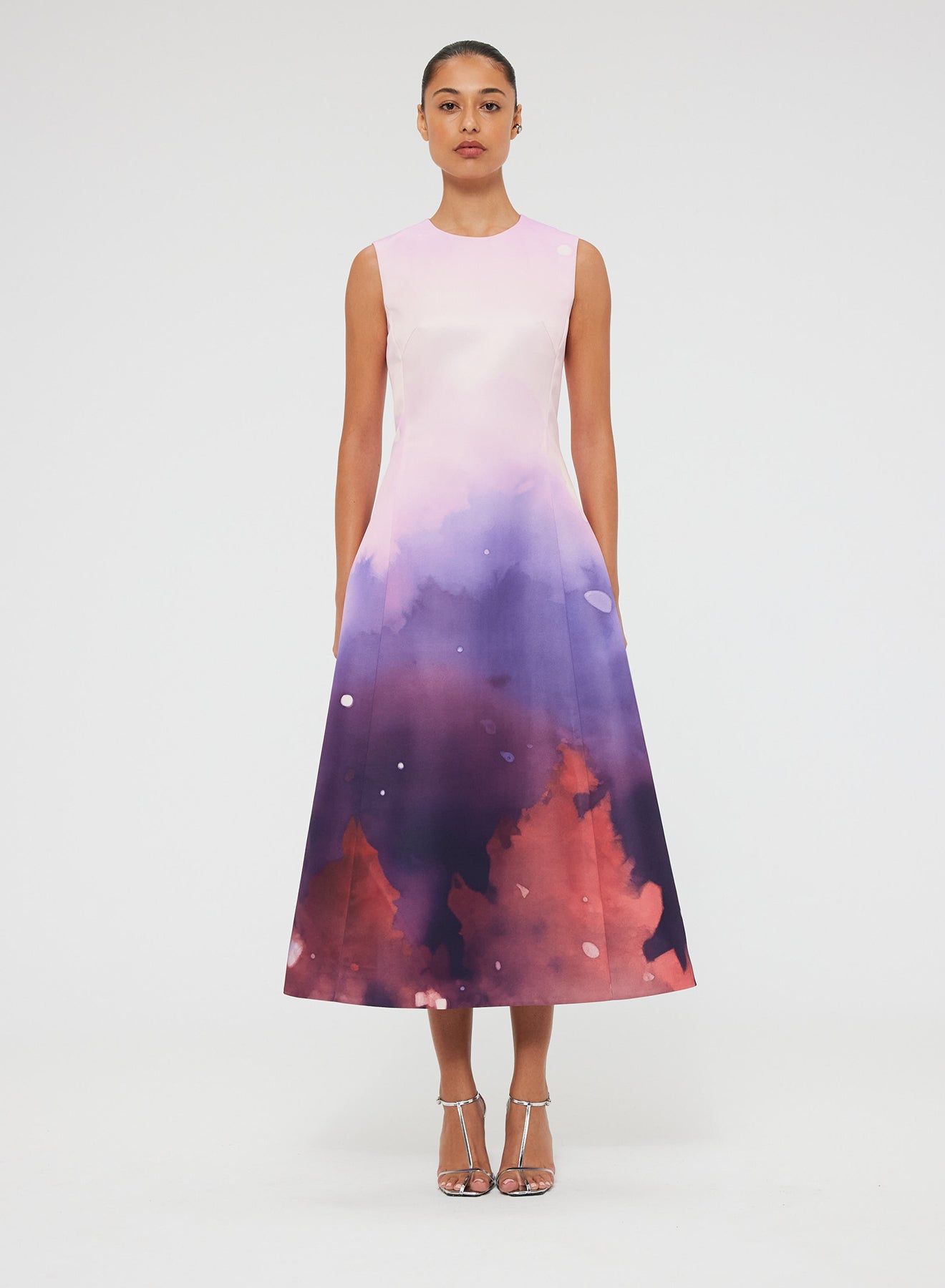 Leo Lin - Cleo Sleeveless Midi Dress - Fairground Print Encounter Leo Lin - Cleo Sleeveless Midi Dress - Fairground Print Encounter