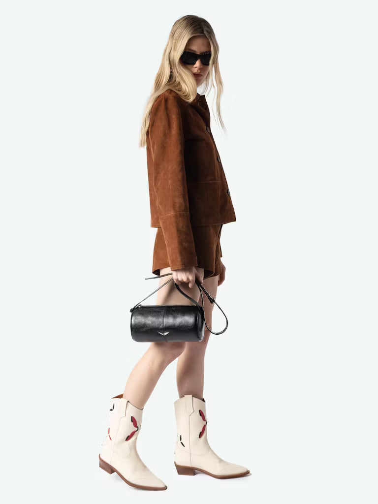 Zadig & Voltaire Le Doudou Black Barrel Bag