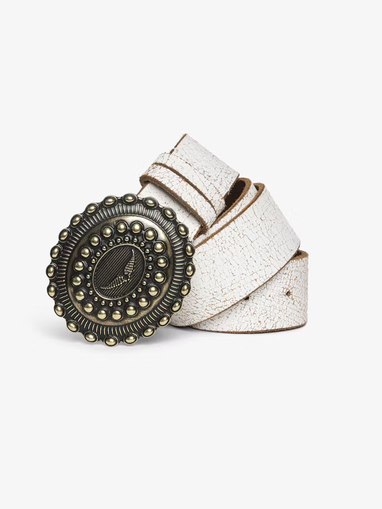 Zadig & Voltaire Santa Fe Belt in White