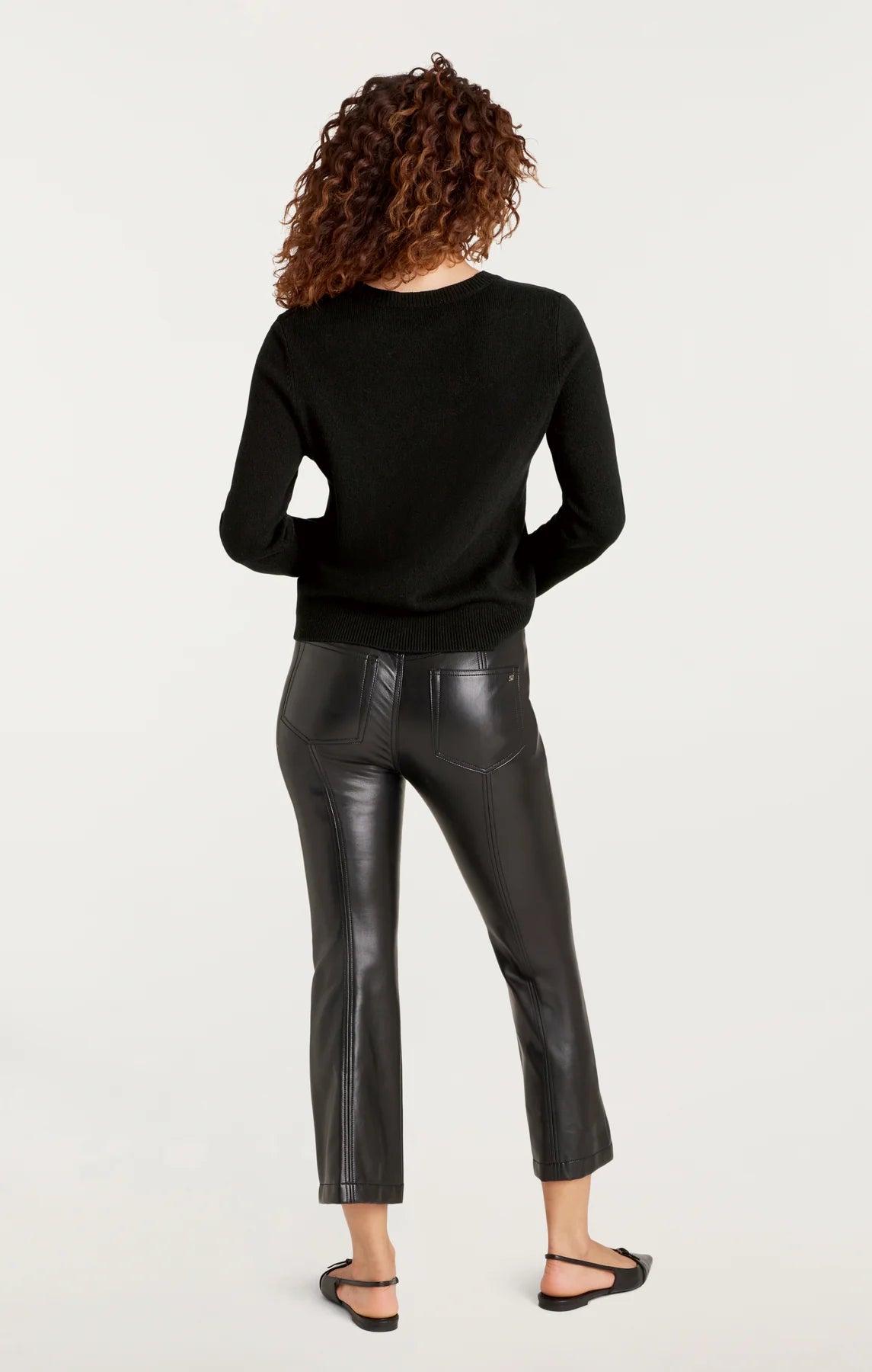 Cinq a Sept-Paris New York Graphic Crewneck Pullover-Black/Ivory