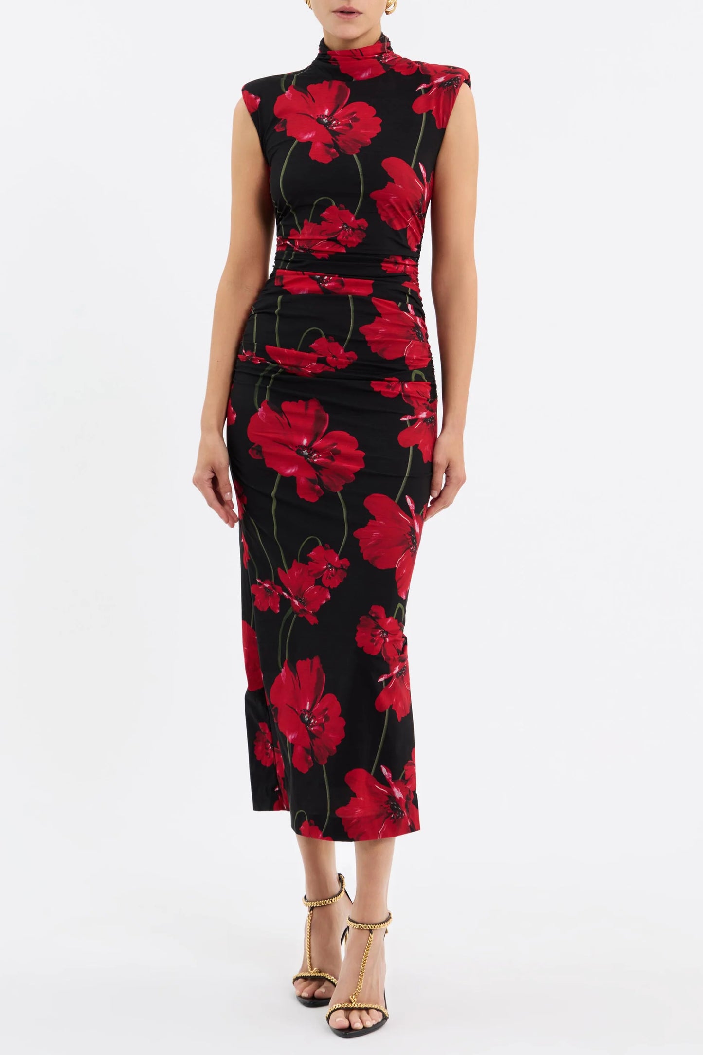 Rebecca Vallance-Poppy Fields Midi Dress