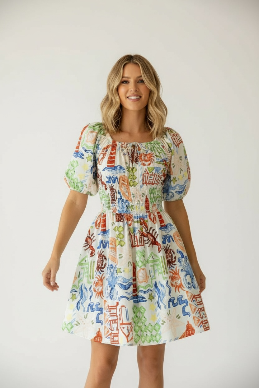 Hunter Bell Drew Dress in Surfside