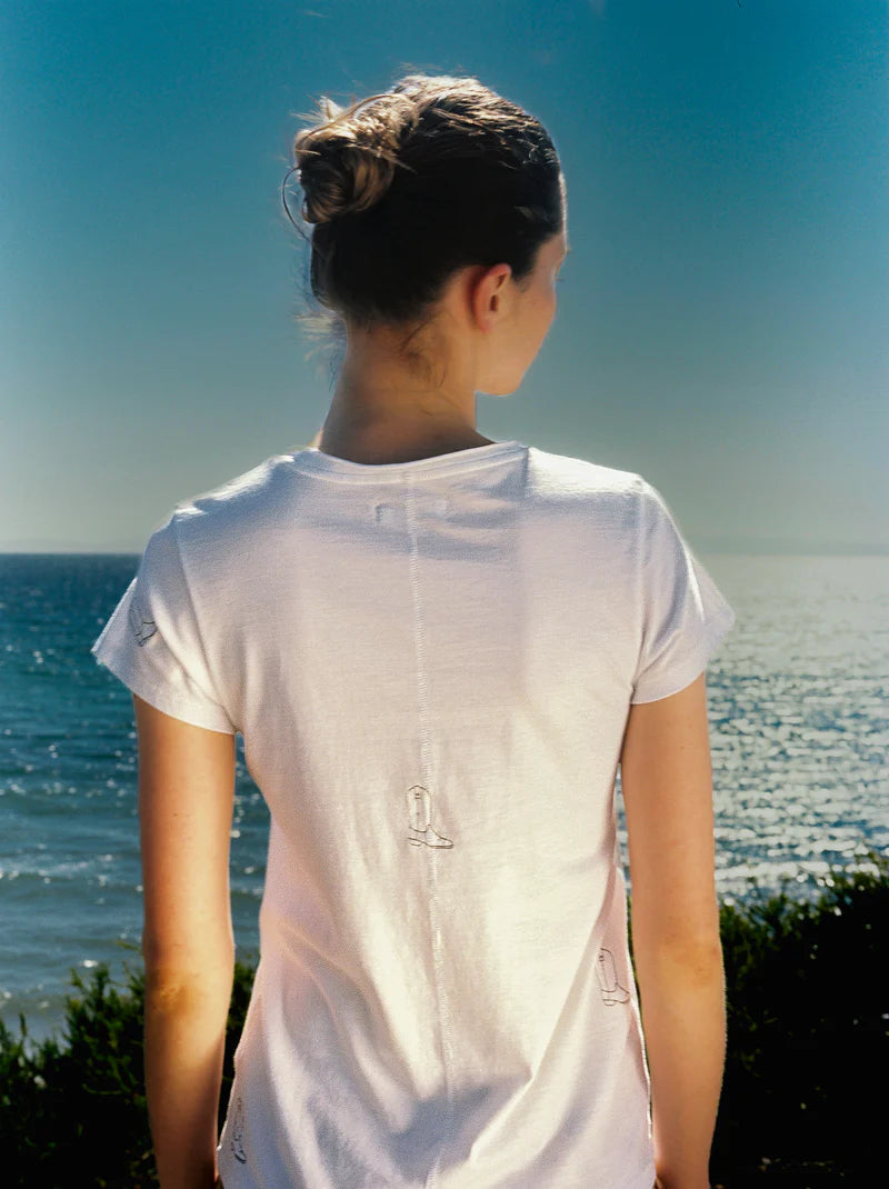 Catherine Gee - Embroidered Cotton T-Shirt - Boot