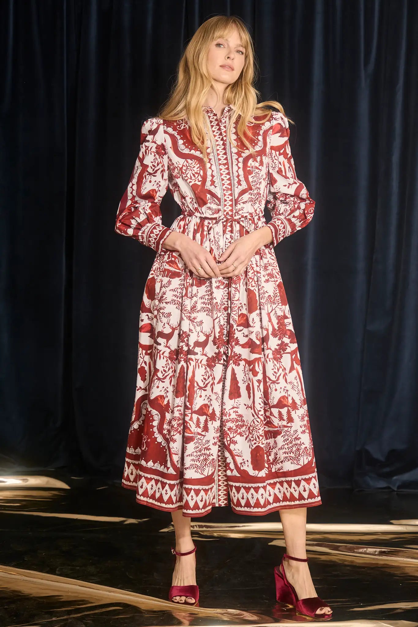 Hunter Bell Rosie Dress in Central Park Toile