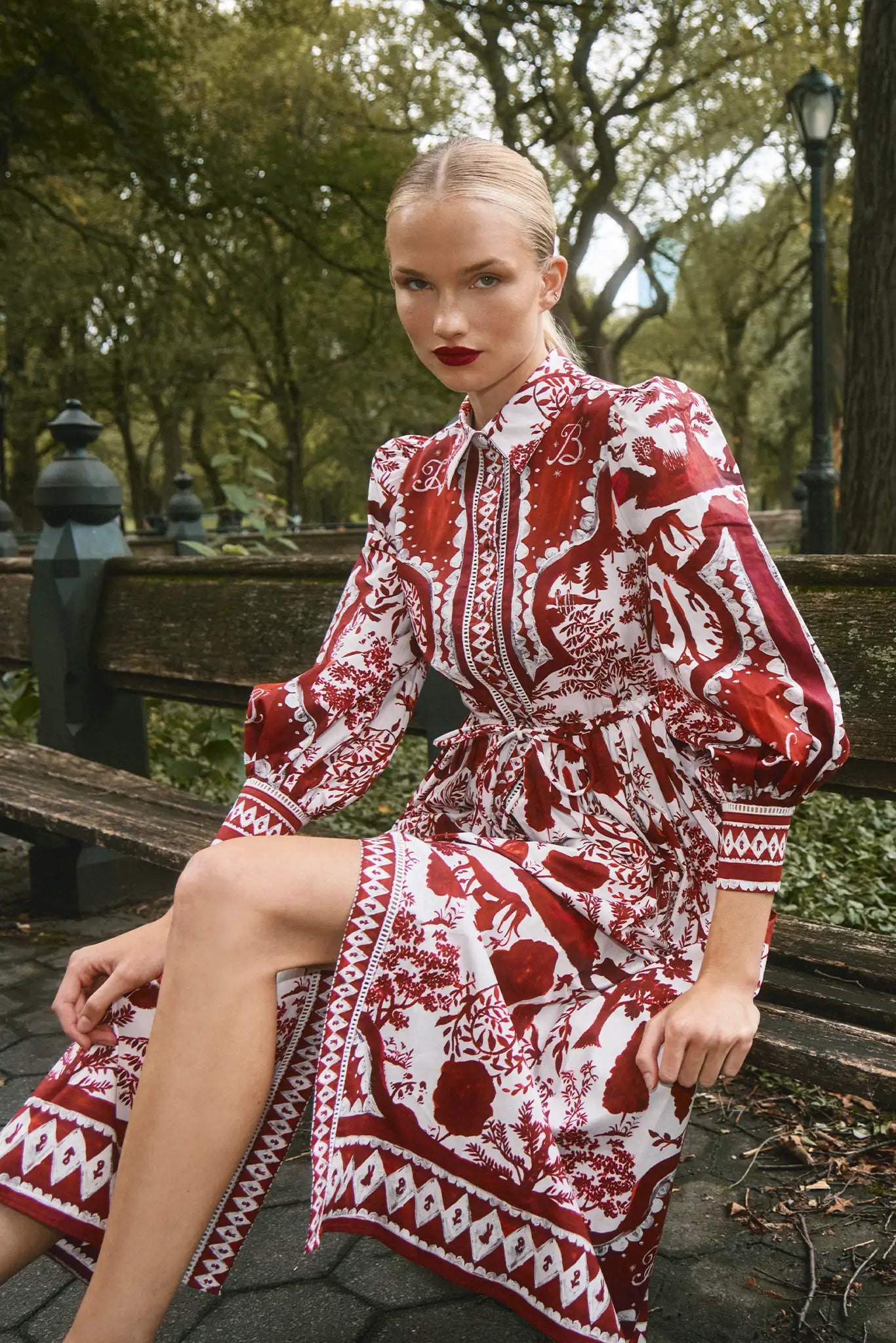 Hunter Bell Rosie Dress in Central Park Toile