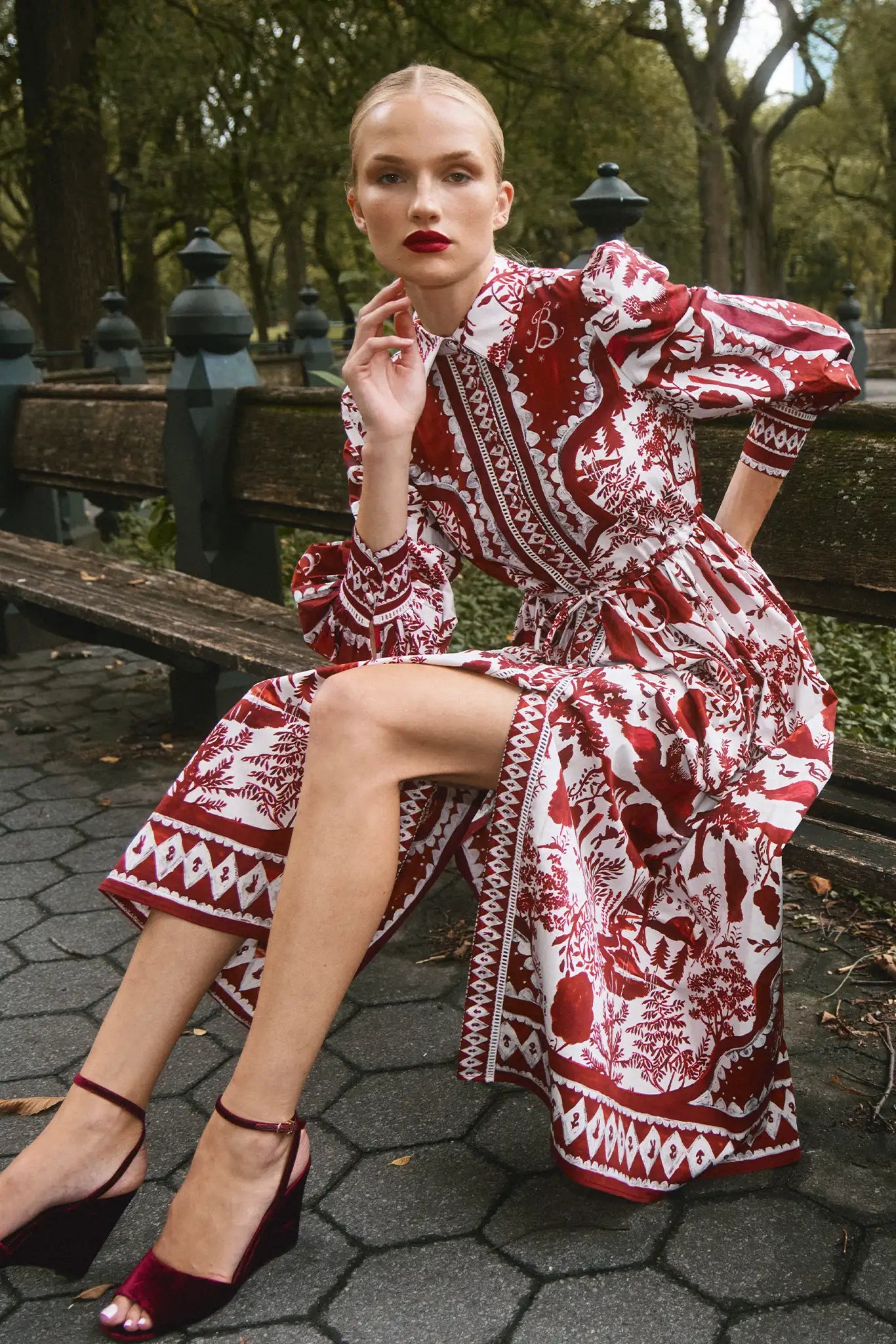 Hunter Bell Rosie Dress in Central Park Toile