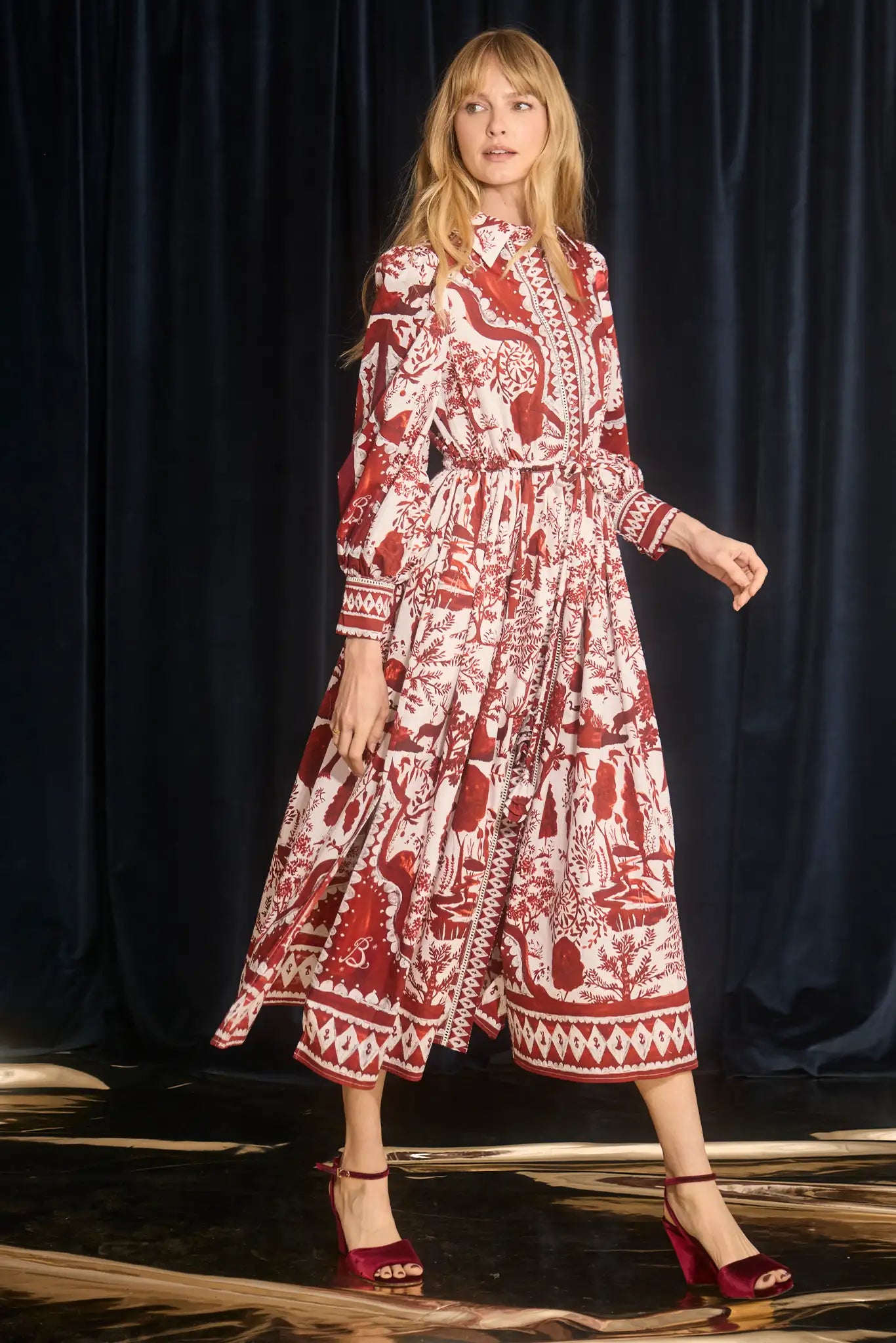 Hunter Bell Rosie Dress in Central Park Toile