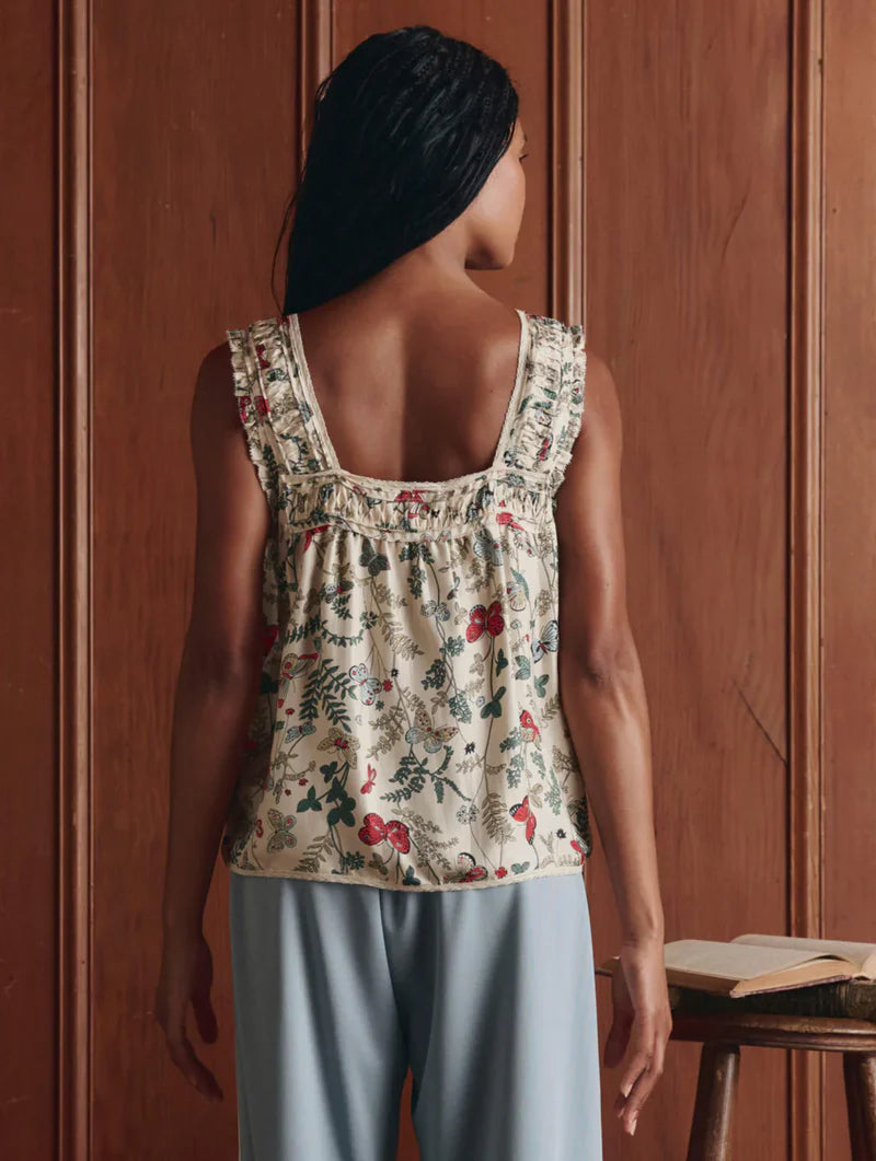 The Great - Victorian Pleat Tank - Floating Butterfly