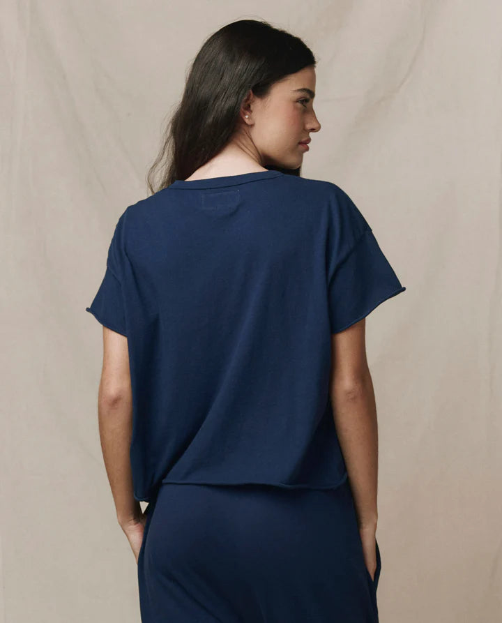 The Great - Crop Tee - True Navy