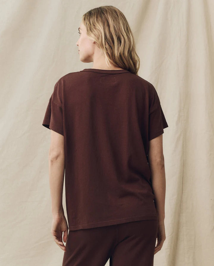 The Great - Boxy Tee - Toasted Walnut