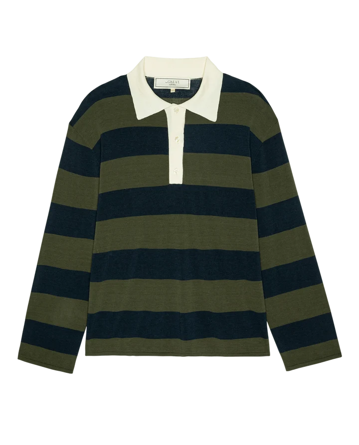 The Great - Academy Polo - Army League Stripe