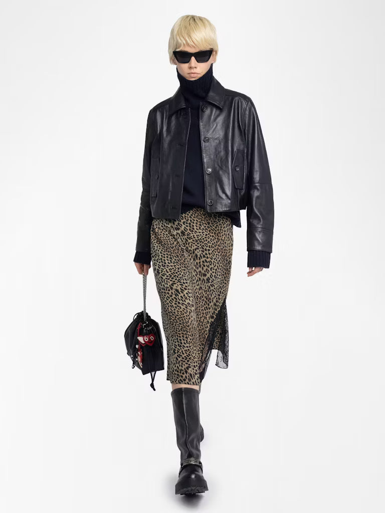 Zadig & Voltaire Jayla Skirt in Leopard Leaves