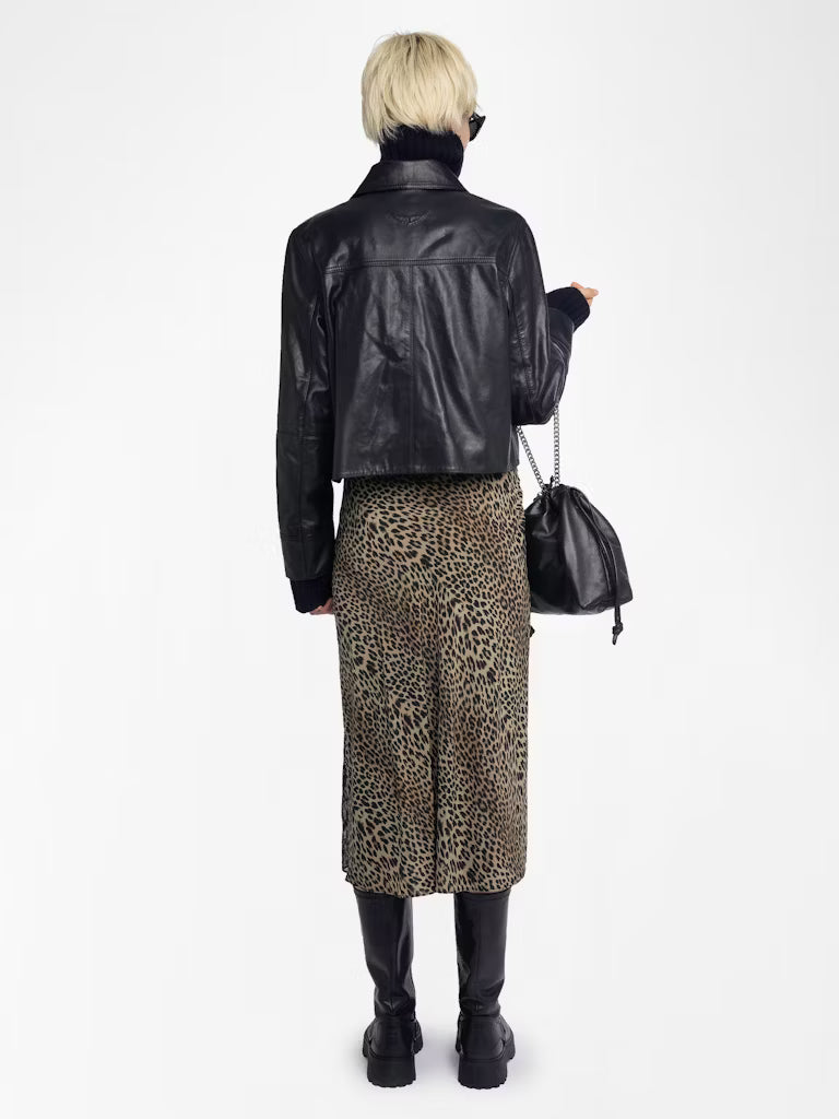 Zadig & Voltaire Jayla Skirt in Leopard Leaves