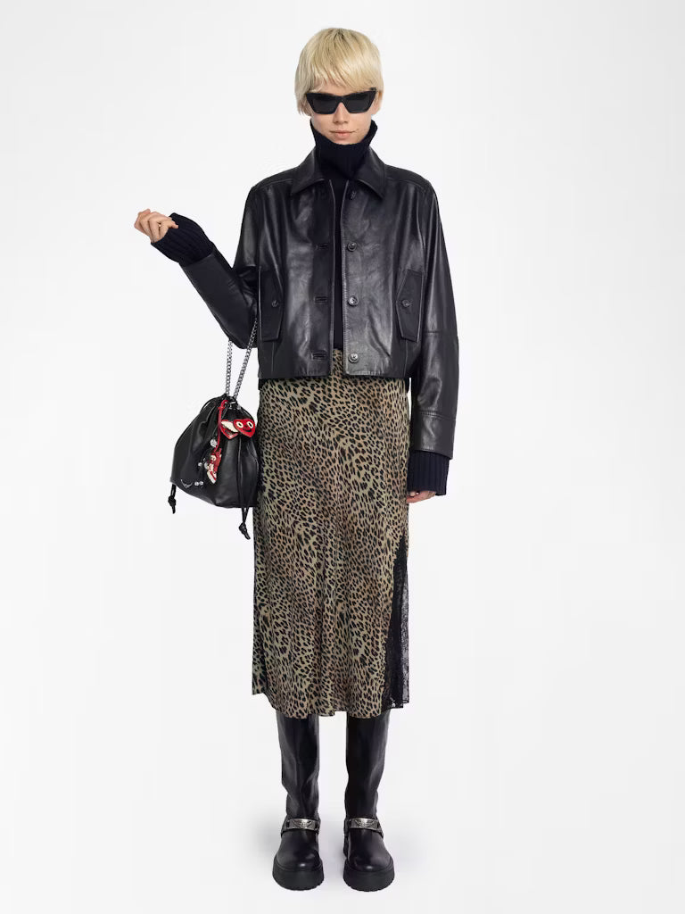 Zadig & Voltaire Jayla Skirt in Leopard Leaves