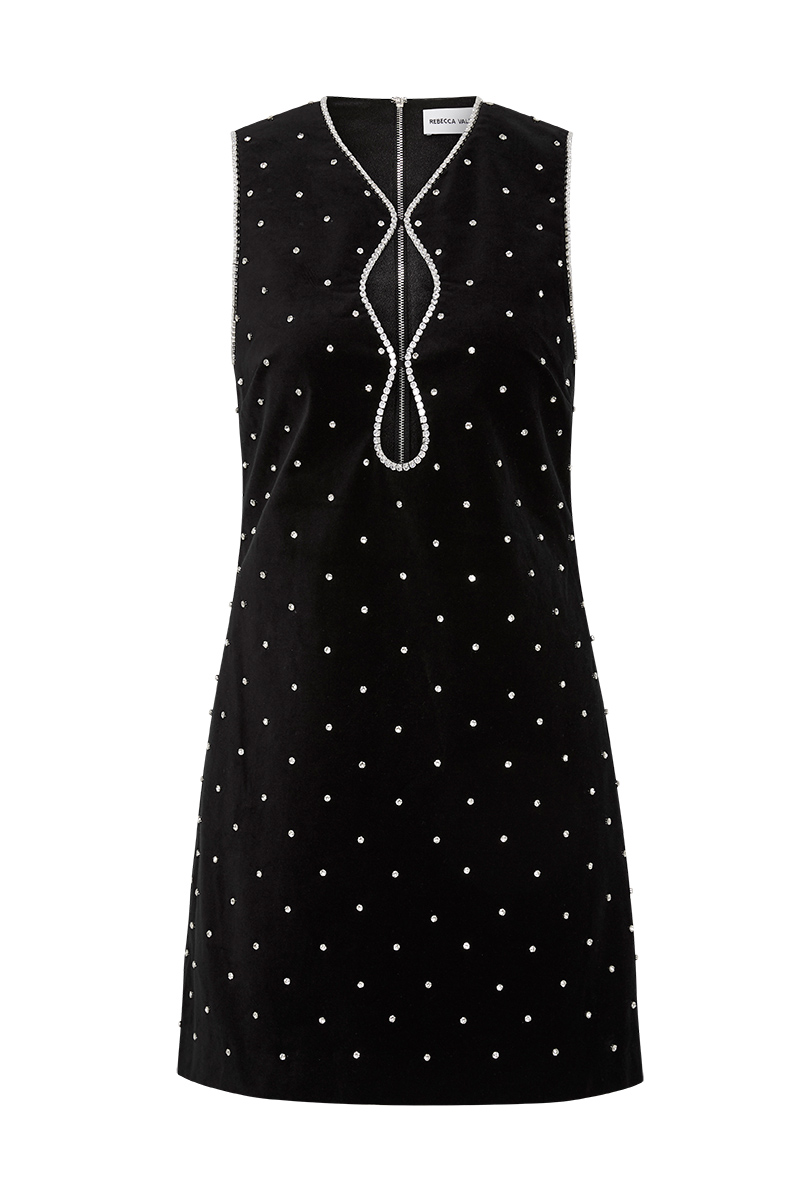 rebecca vallance black mini dress Rebecca Vallance | Milena Mini Dress Black