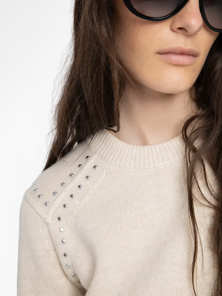 Zadig & Voltaire Nalty Sweater in Ecru