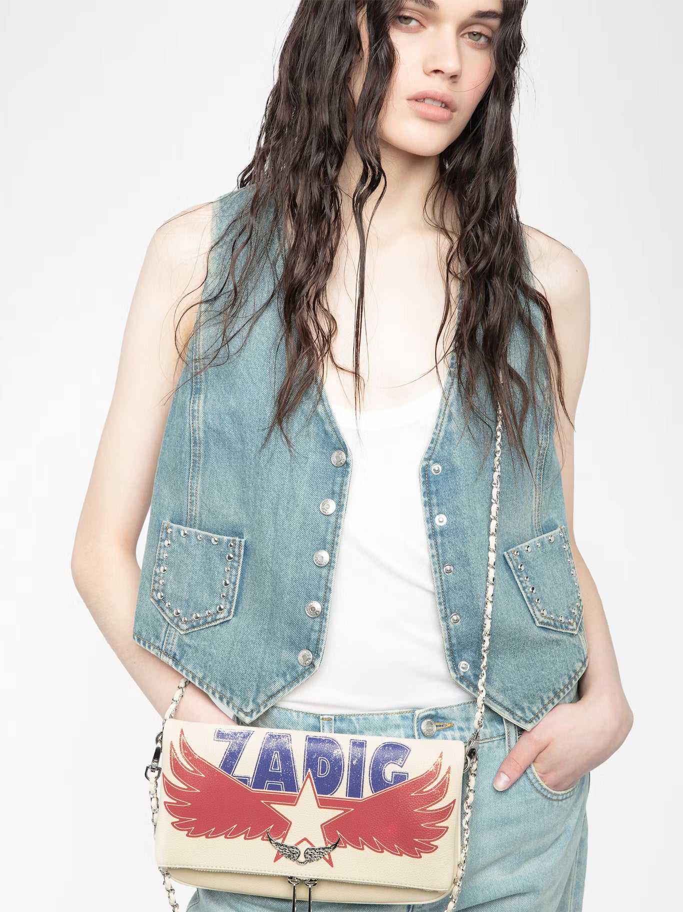Zadig & Voltaire Rock Clutch in Flash-America Bag