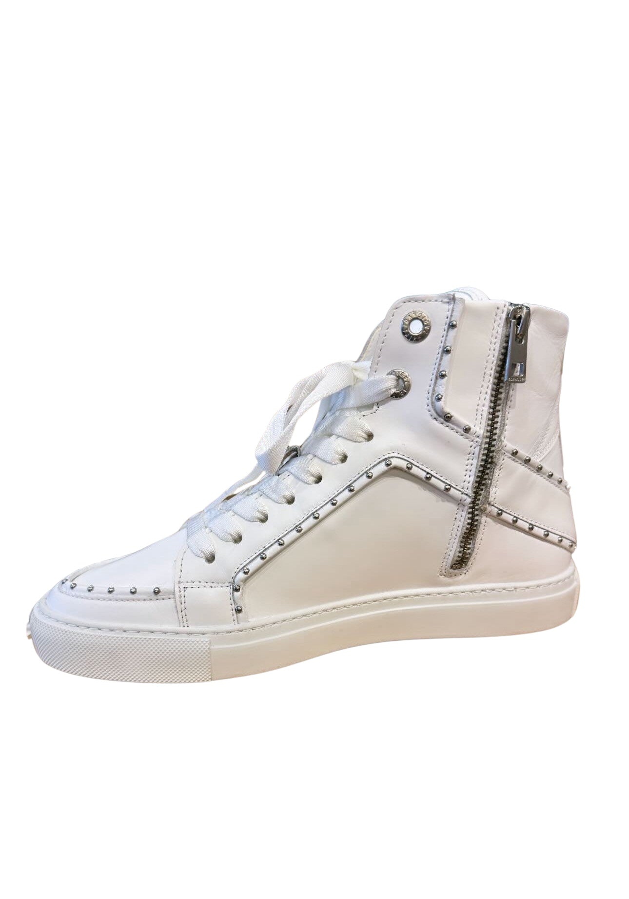 Zadig & Voltaire- High Flash Smooth Calfskin Sneakers