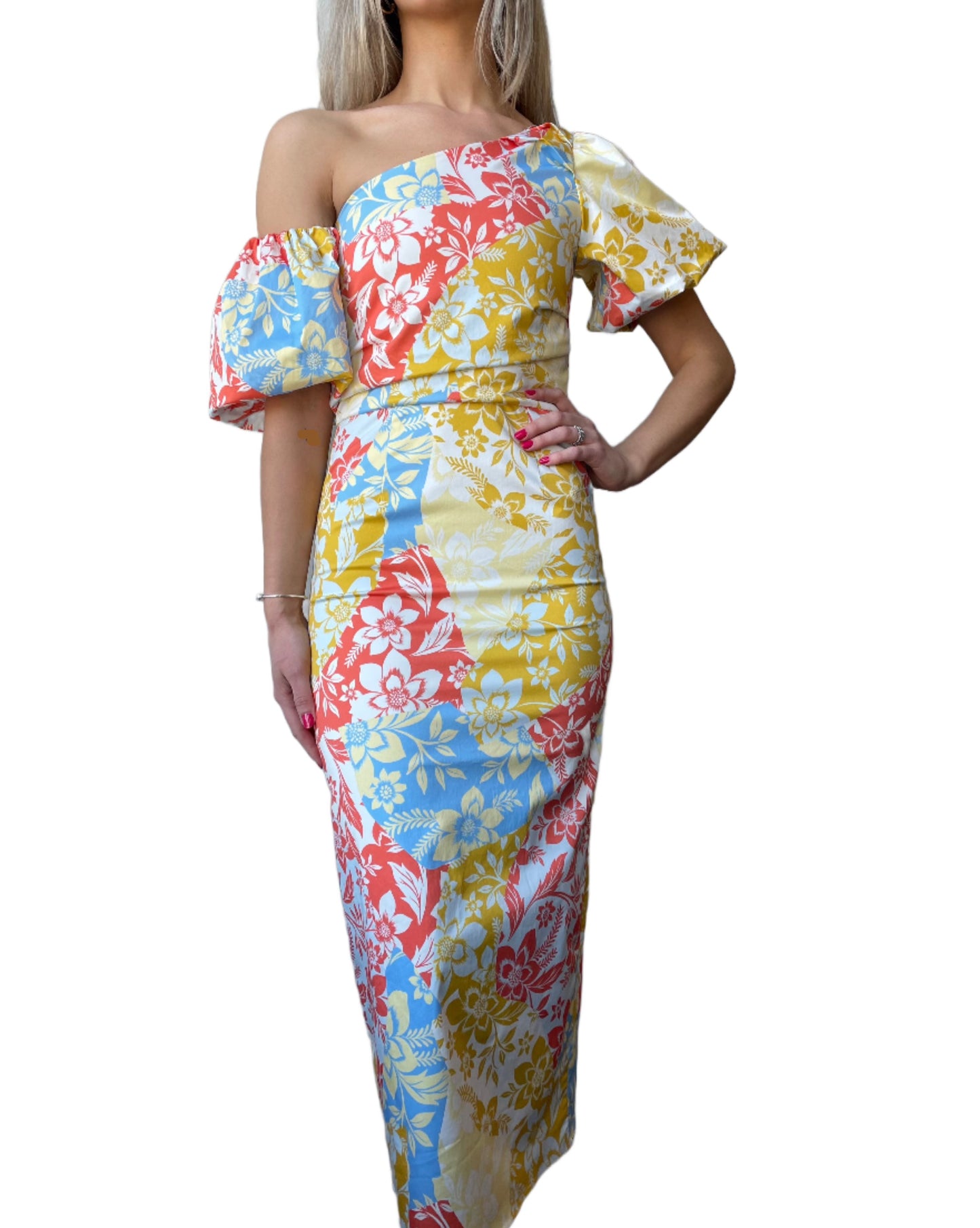 Hunter Bell- Margot Dress- Flower Patchwork