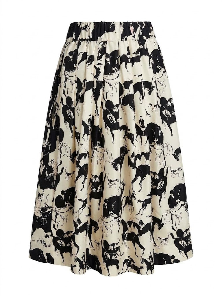 La Prestic Ouiston - Venise Skirt - B&W Horses