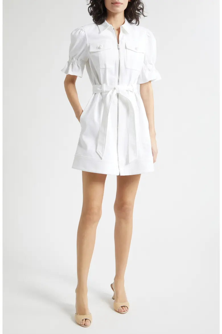Cinq a Sept-White Holly Denim Dress