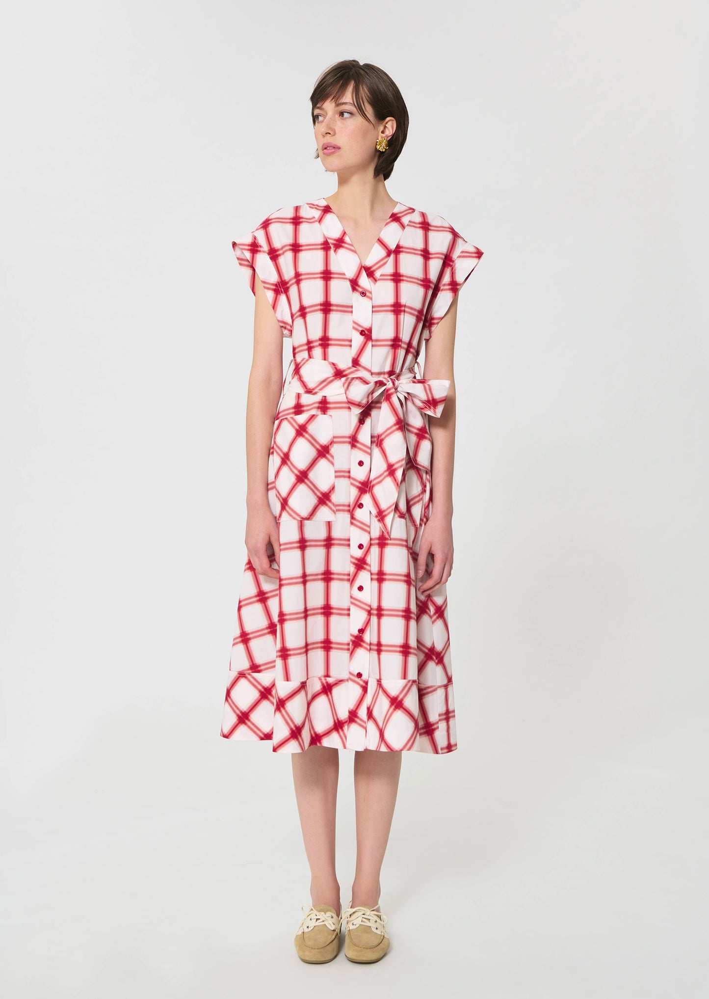 Tara Jarmon - Rosina Dress - Red Checkered