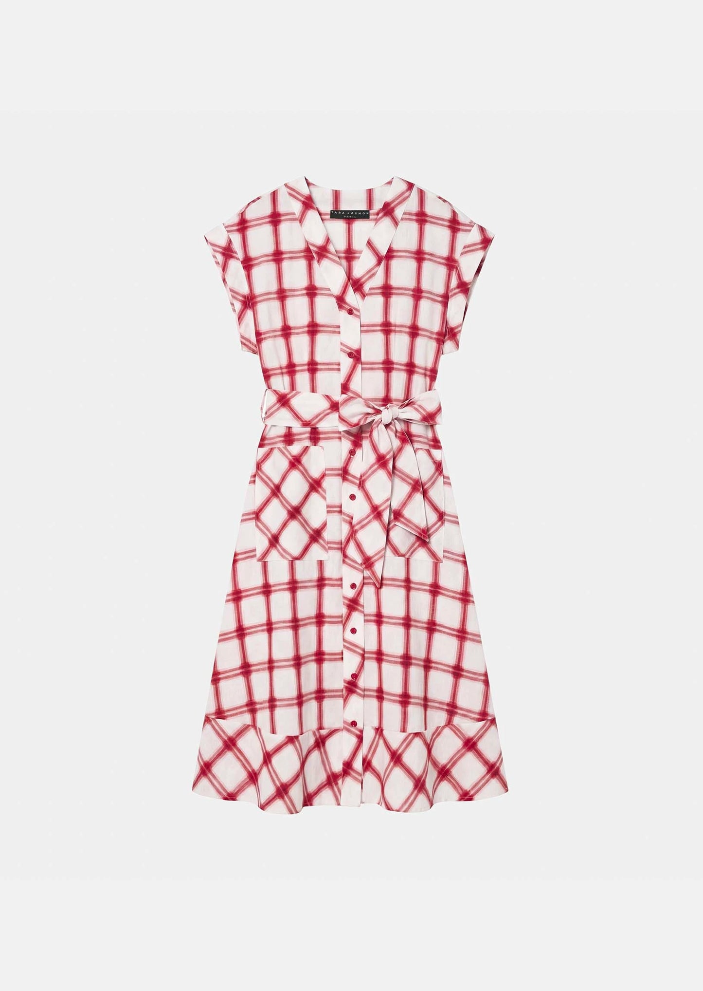 Tara Jarmon - Rosina Dress - Red Checkered