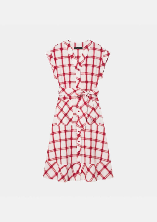 Tara Jarmon - Rosina Dress - Red Checkered