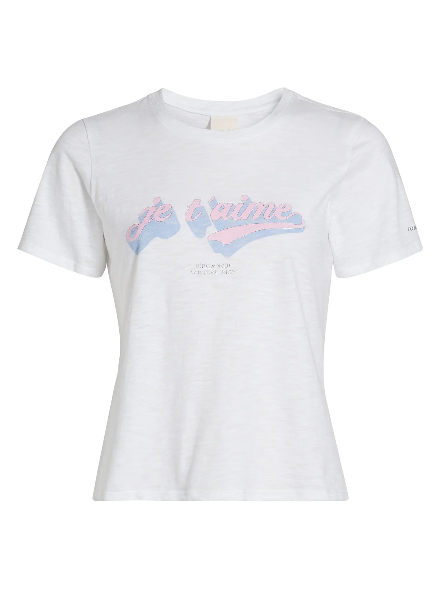 Cinq a Sept - Je T'aime Logo Tee - White Multi
